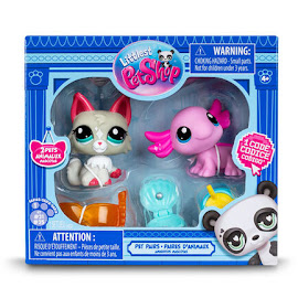 Littlest Pet Shop Series 1 Pet Pairs Persian Wolf Cat (#G7 - #25) Pet